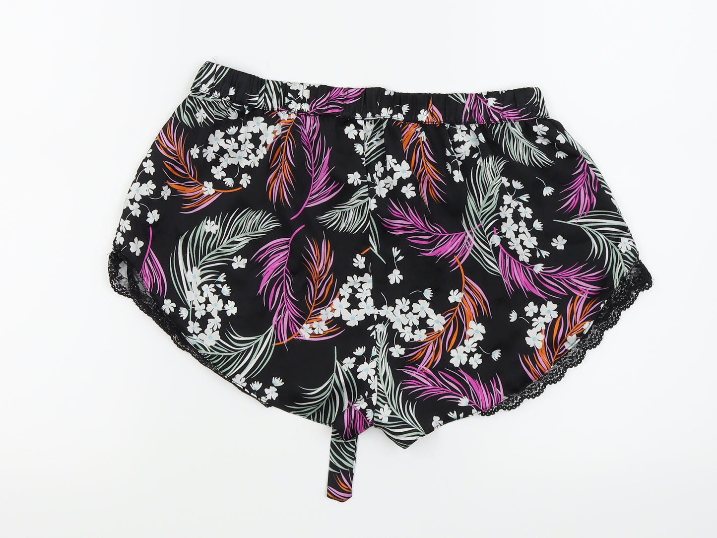 Secret Possessions Womens Black Floral  Cami Sleep Shorts Size 10