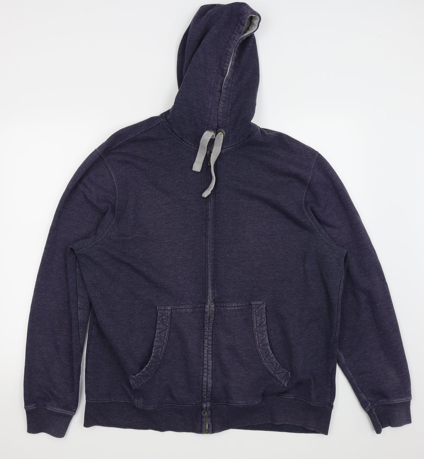 Asda George Mens Blue   Full Zip Jumper Size XL