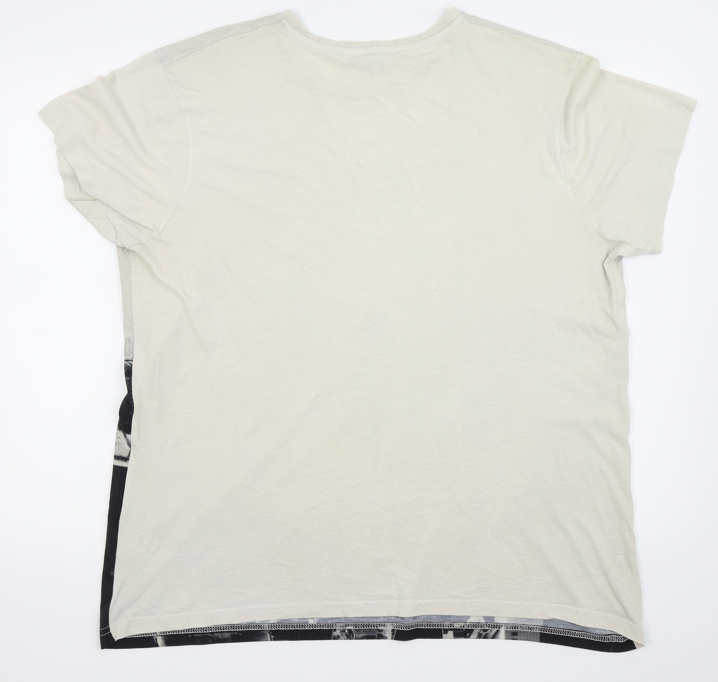 Cedar Wood State Mens Silver    T-Shirt Size 2XL