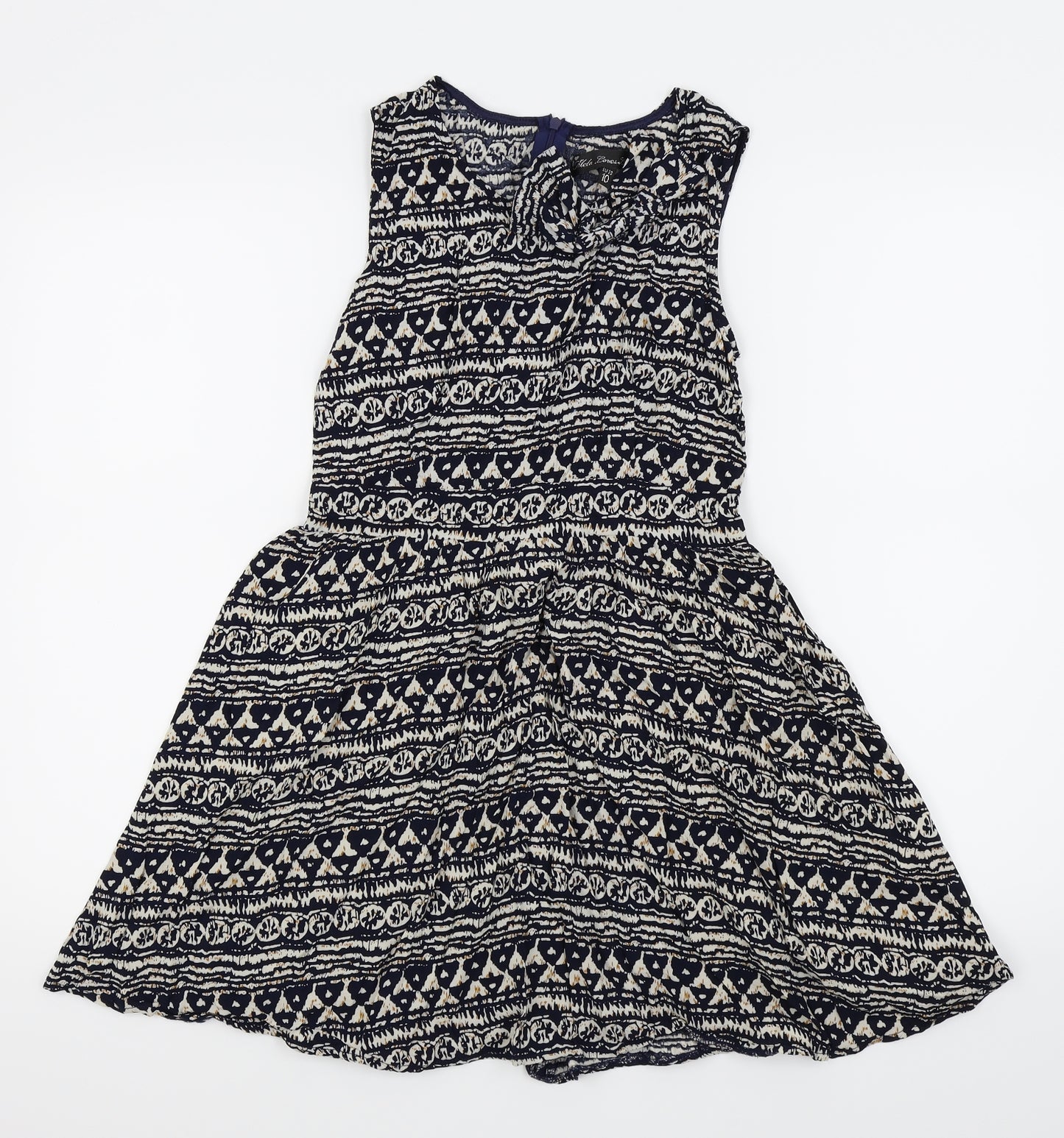 Mela Loves London Womens Blue   Fit & Flare  Size 10