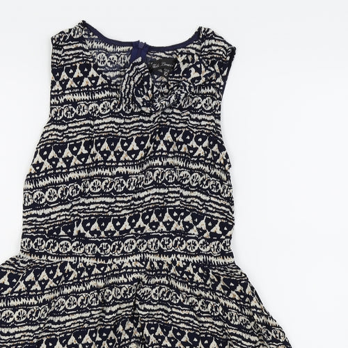 Mela Loves London Womens Blue   Fit & Flare  Size 10