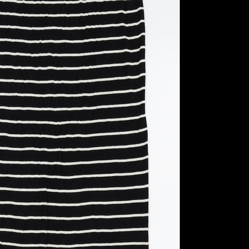 Primark Womens Black Striped  Straight & Pencil Skirt Size 10