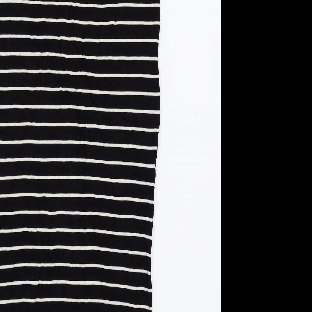 Primark Womens Black Striped  Straight & Pencil Skirt Size 10
