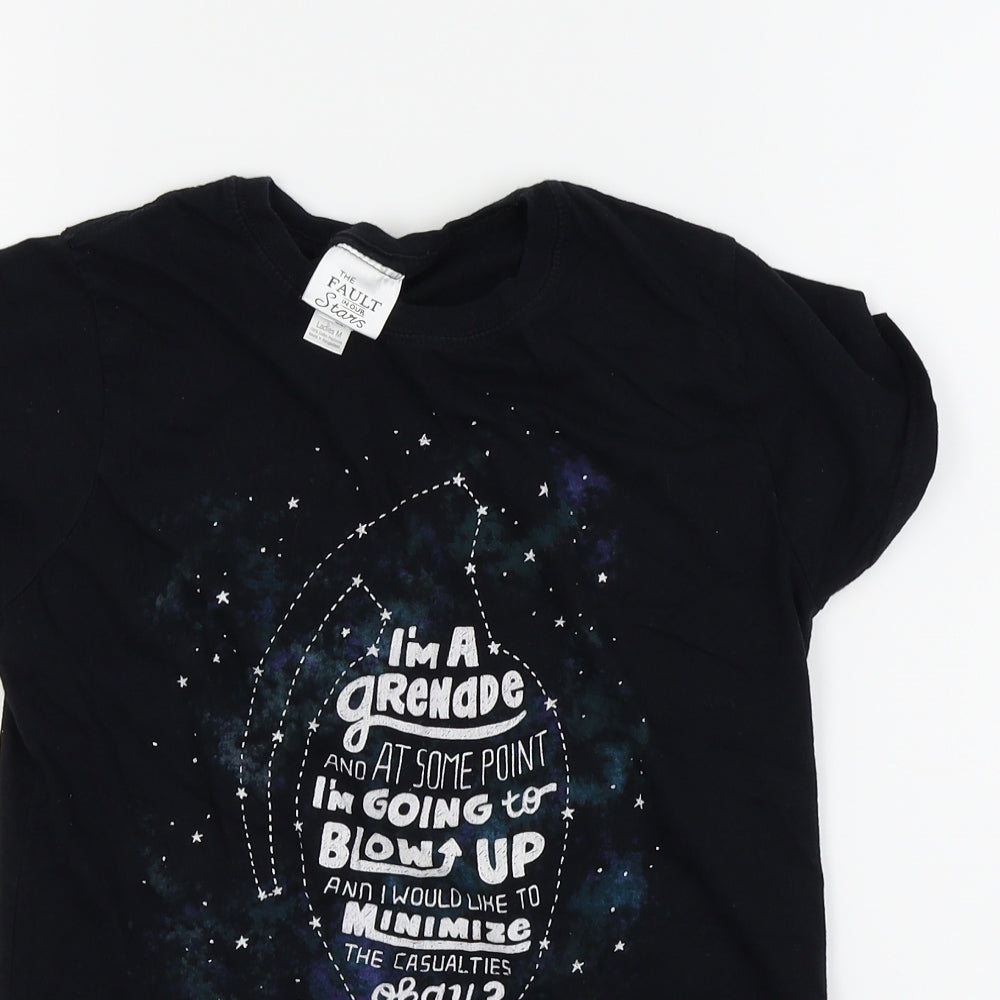 THE FAULT IS IN OUR STARS Womens Black   Basic T-Shirt Size M