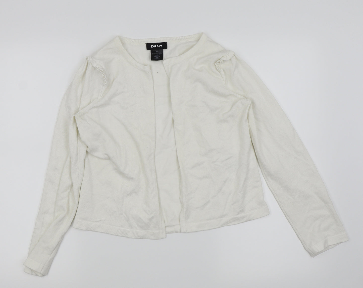 DKNY Womens White   Cardigan Jumper Size 8