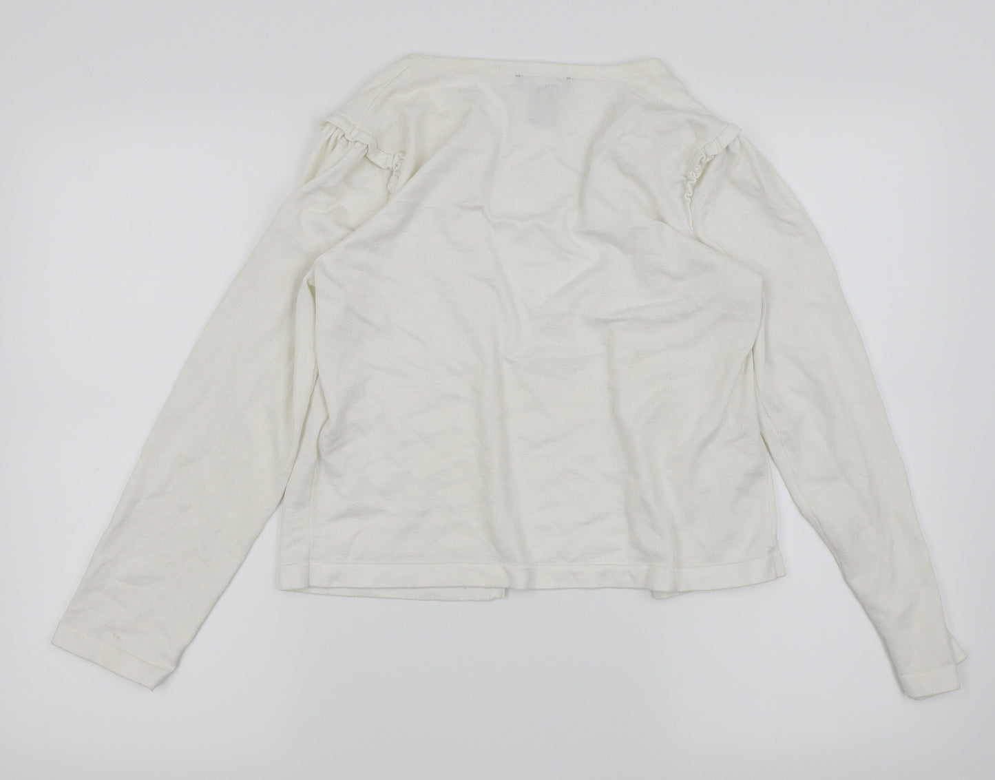 DKNY Womens White   Cardigan Jumper Size 8