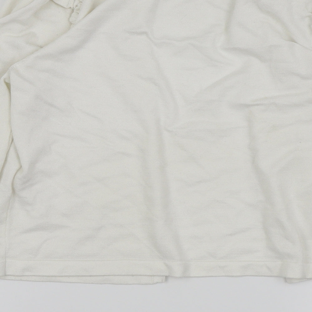 DKNY Womens White   Cardigan Jumper Size 8