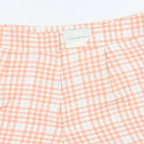 F&F Womens Pink Check  Chino Shorts Size 16