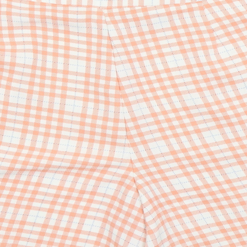 F&F Womens Pink Check  Chino Shorts Size 16
