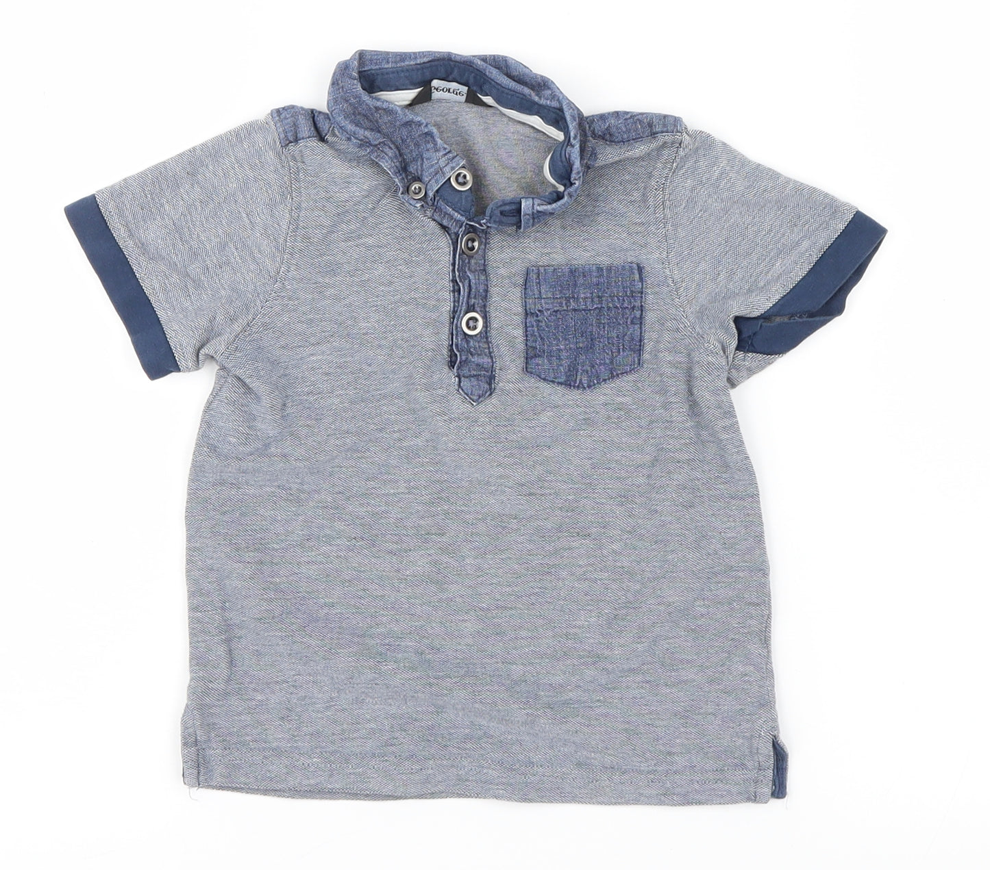 George Boys Blue   Basic Polo Size 18-24 Months