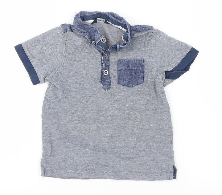 George Boys Blue   Basic Polo Size 18-24 Months