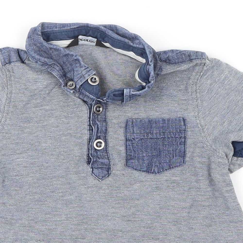 George Boys Blue   Basic Polo Size 18-24 Months
