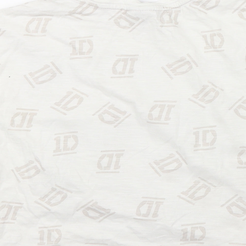 George Girls Ivory   Basic T-Shirt Size 6-7 Years  - One Direction