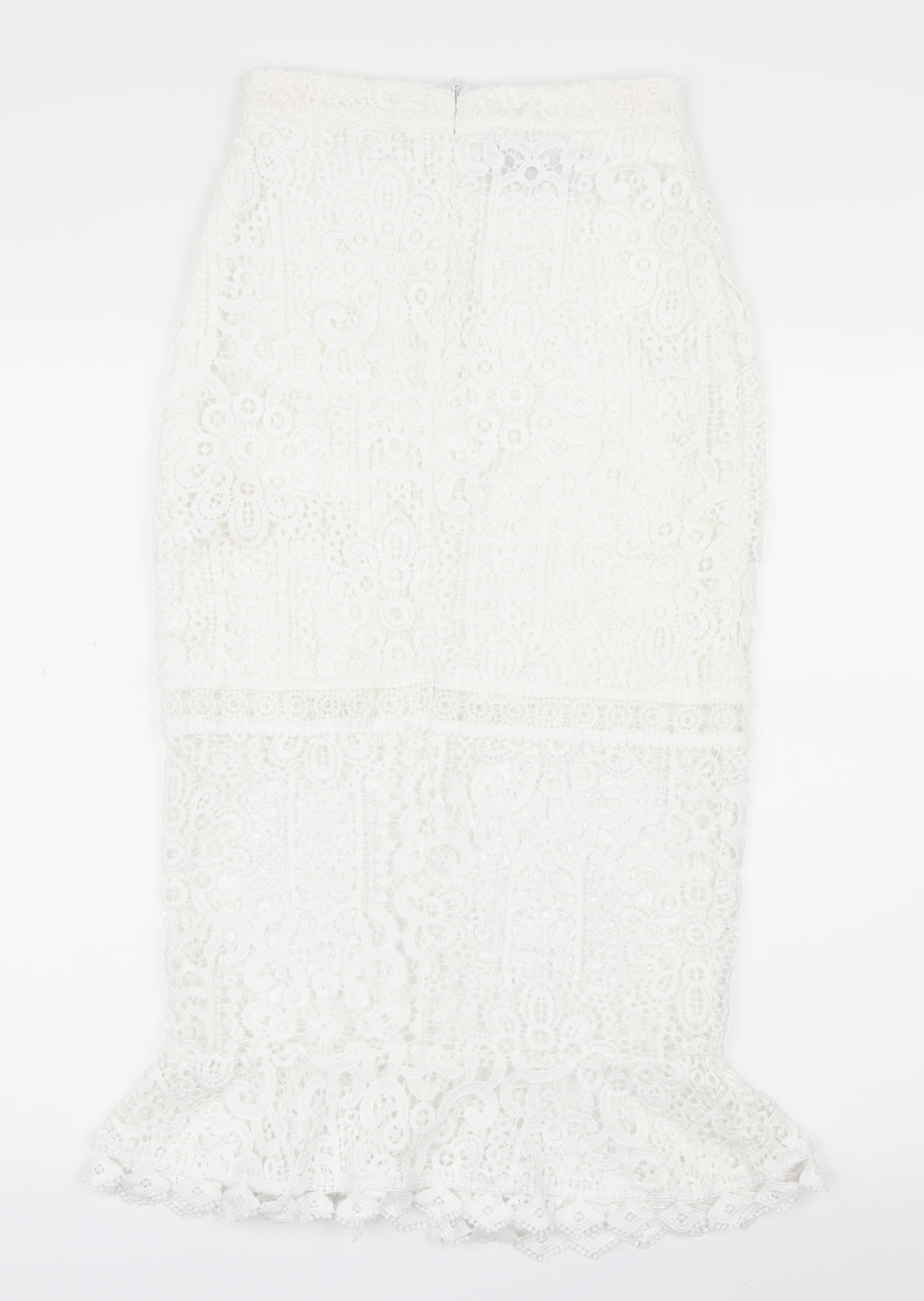 PARISIAN Womens White Geometric  Maxi Skirt Size 6