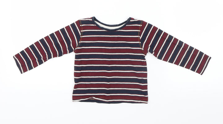 Primark Boys Blue Striped  Basic T-Shirt Size 12-18 Months