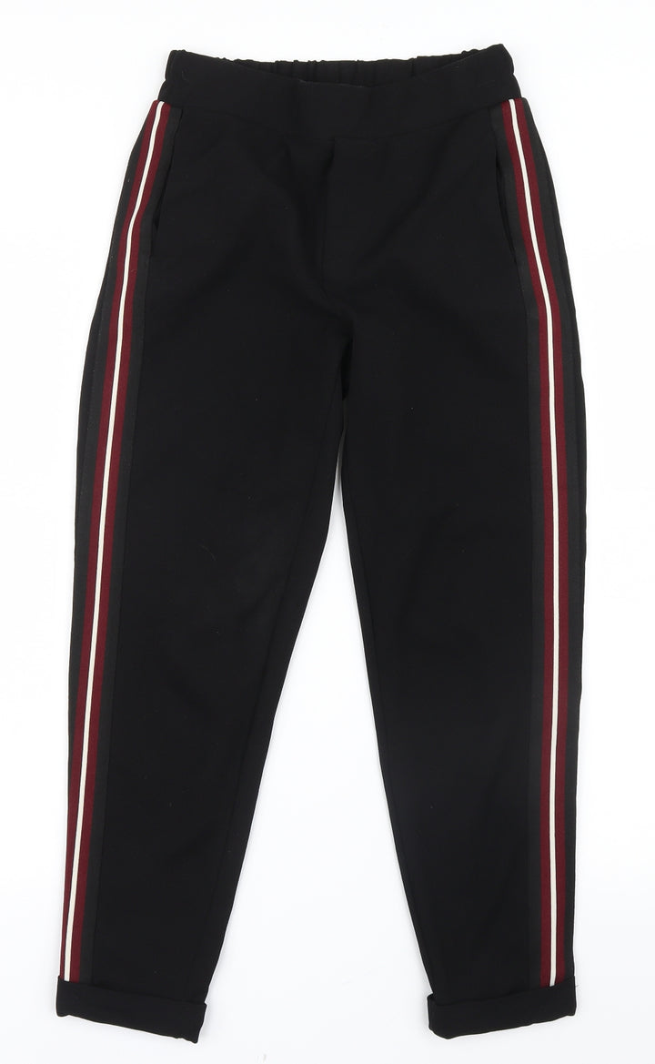 NEXT Womens Black Trousers Size 6 L24.5 in
