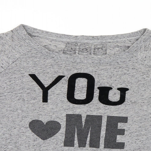 Preworn Womens Grey   Basic T-Shirt Size 8