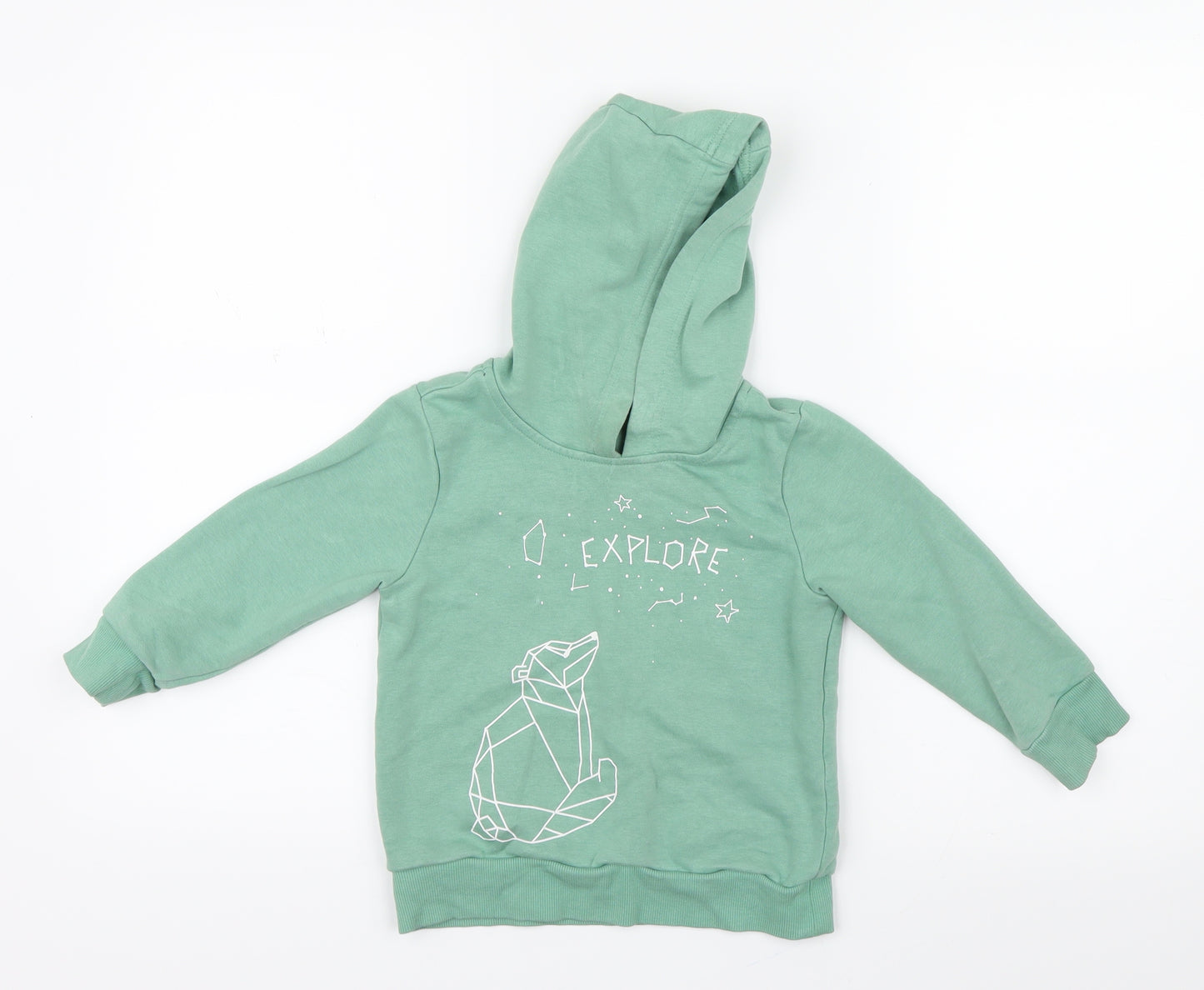 George Boys Green   Pullover Hoodie Size 3-4 Years