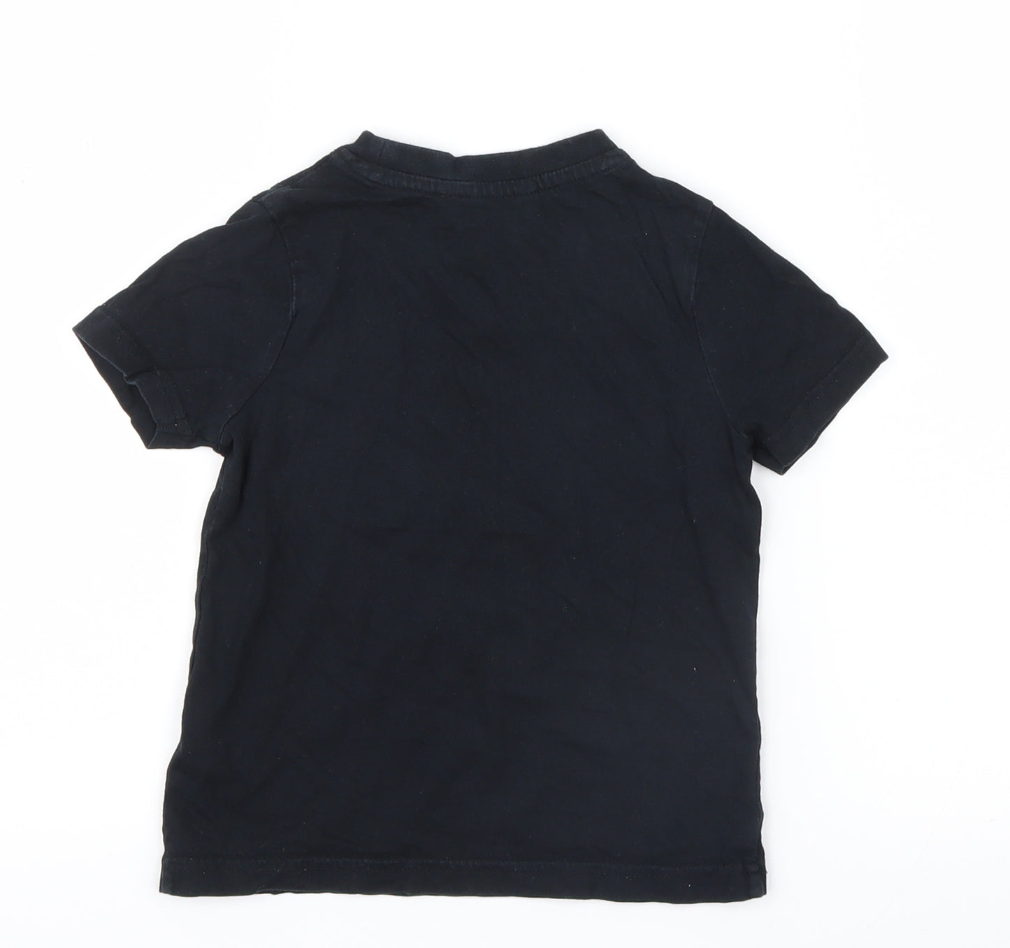 George Girls Black   Basic T-Shirt Size 2-3 Years