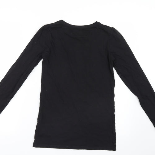 Piaza Italia Girls Black   Basic T-Shirt Size 13-14 Years
