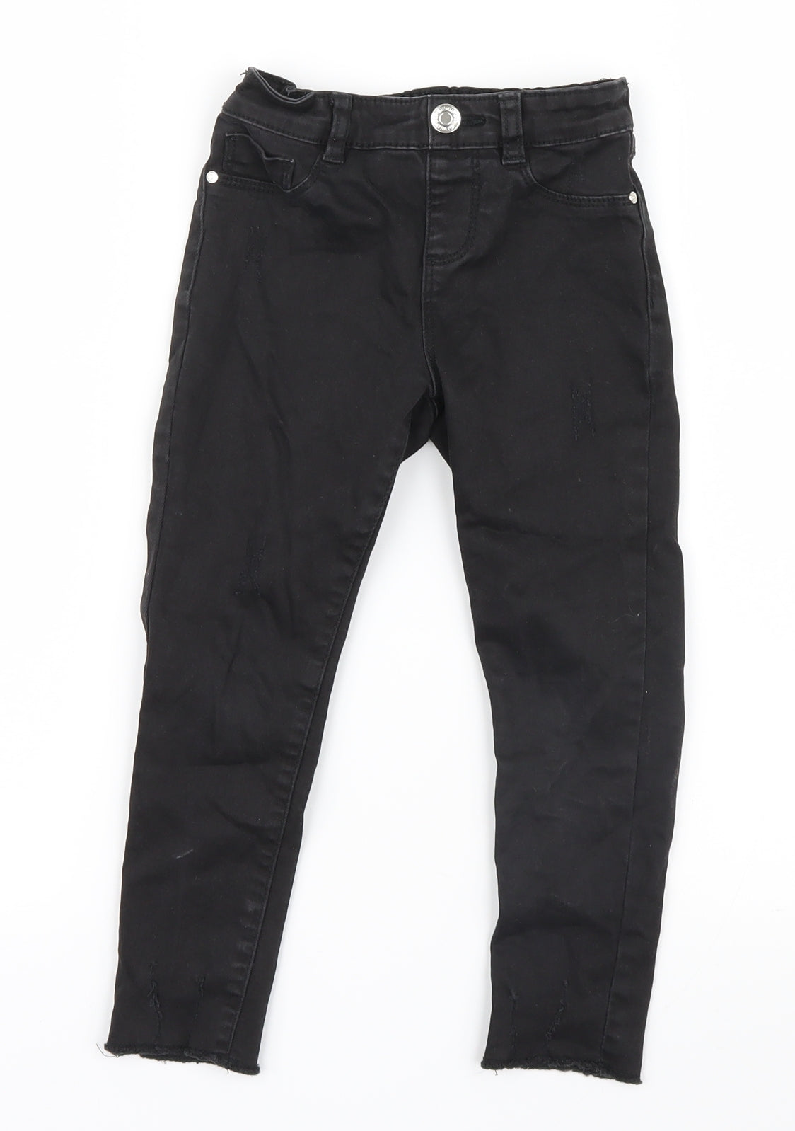 Denim Co. Girls Black  Denim Straight Jeans Size 3-4 Years