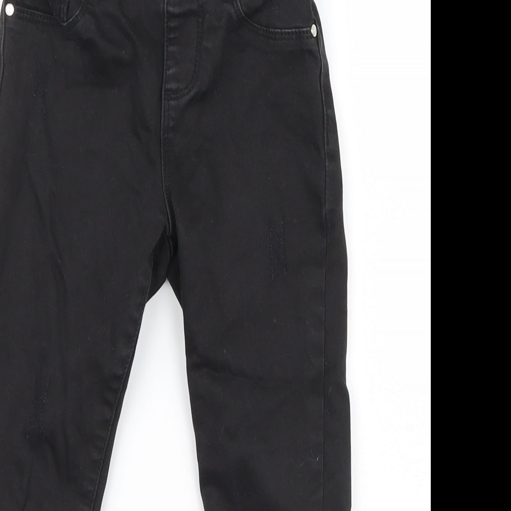 Denim Co. Girls Black  Denim Straight Jeans Size 3-4 Years