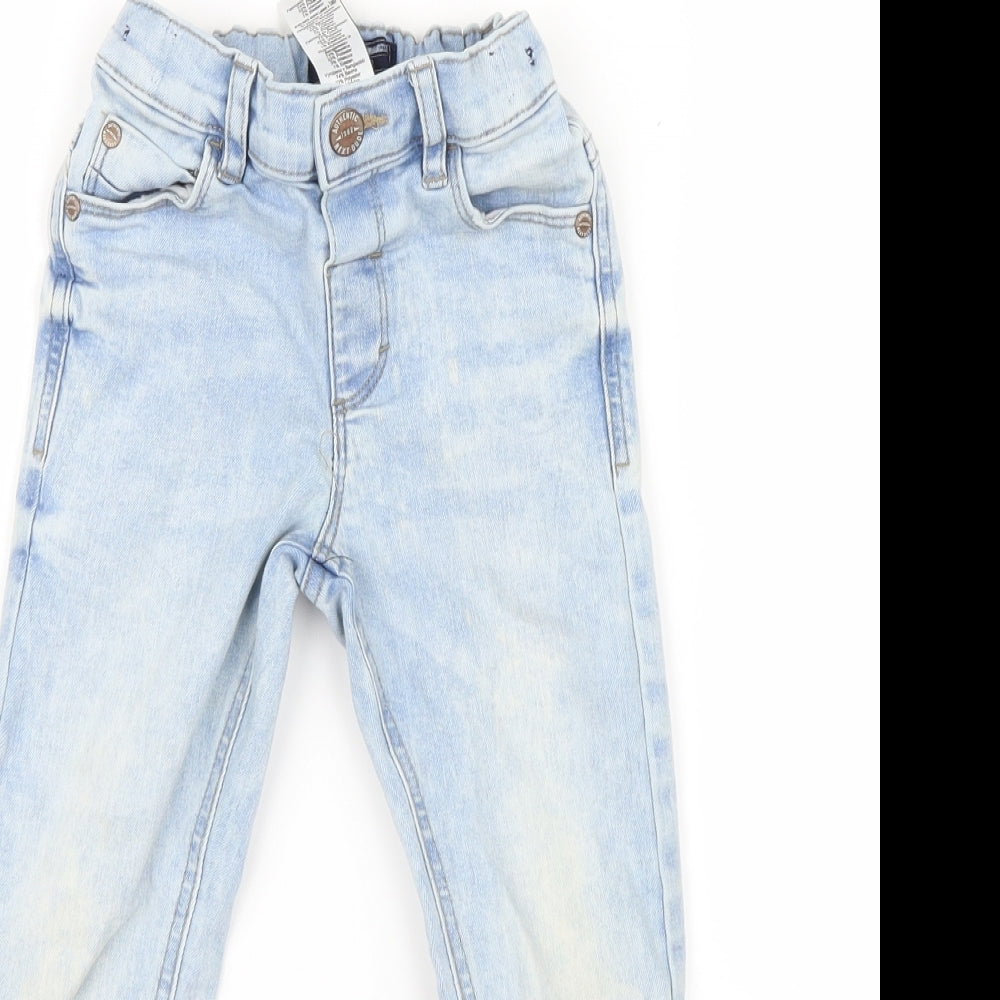 NEXT Girls Blue  Denim Straight Jeans Size 3-4 Years