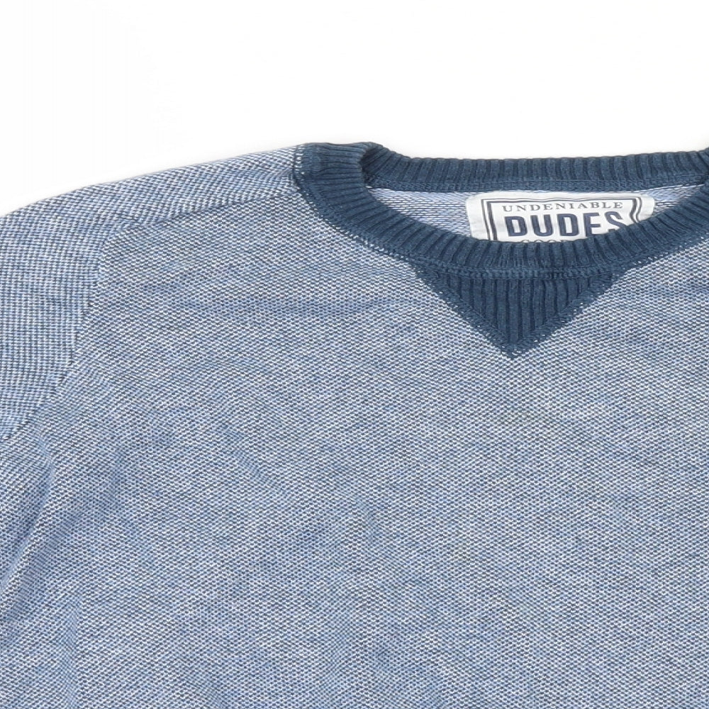 Matalan Boys Blue  Knit Pullover Jumper Size 11 Years