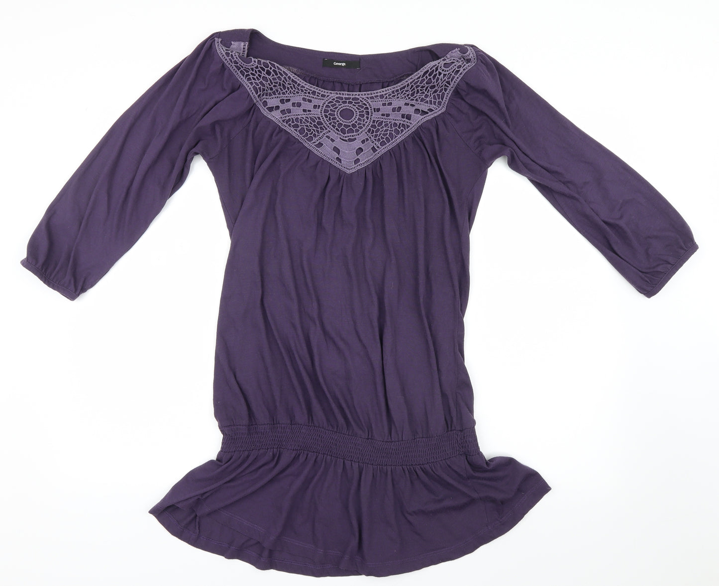 George Womens Purple   Shirt Dress  Size 12
