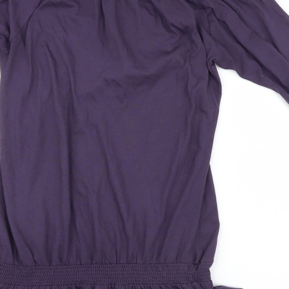 George Womens Purple   Shirt Dress  Size 12