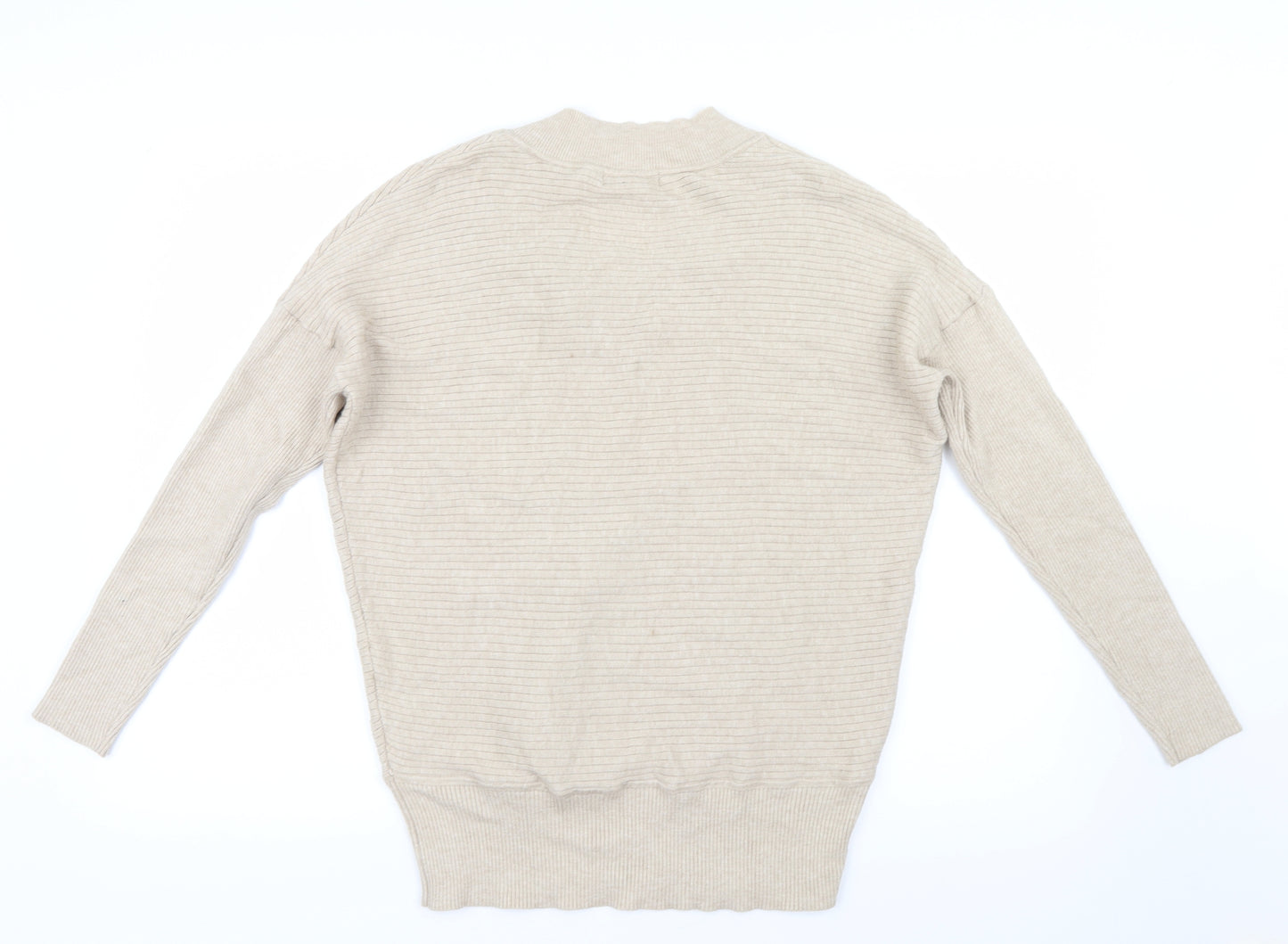 F&F Womens Beige  Knit Pullover Jumper Size 12