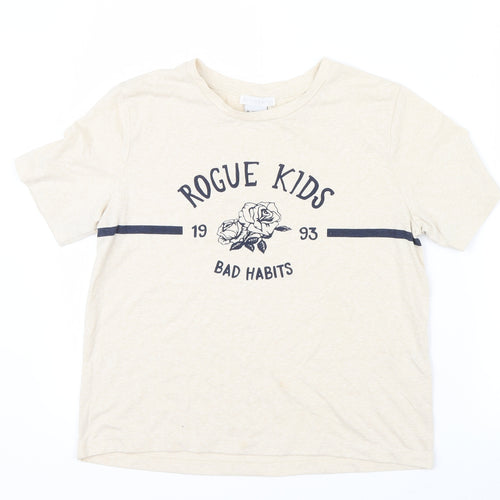 Cooperative Womens Ivory   Basic T-Shirt Size M