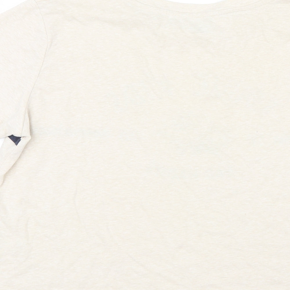 Cooperative Womens Ivory   Basic T-Shirt Size M