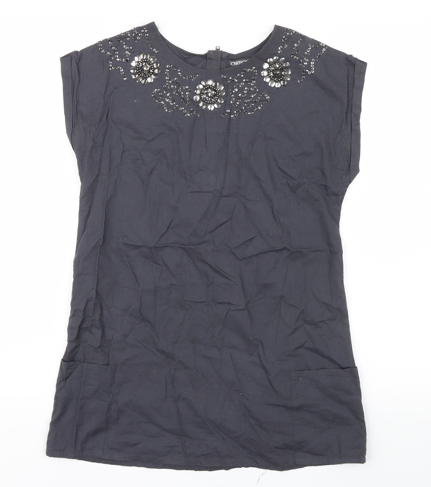 Cherokee Girls Grey   Basic T-Shirt Size 11-12 Years