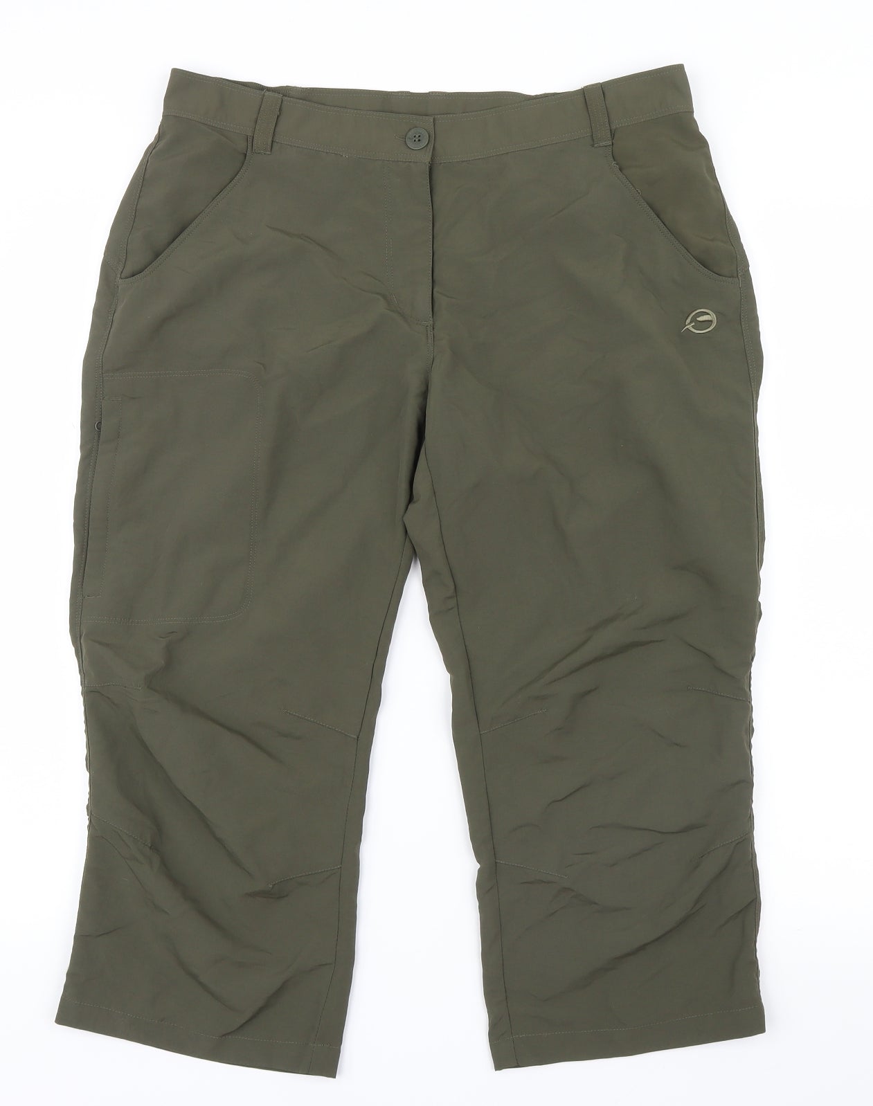 Sprayway Womens Green   Cropped Trousers Size 12 L20 in