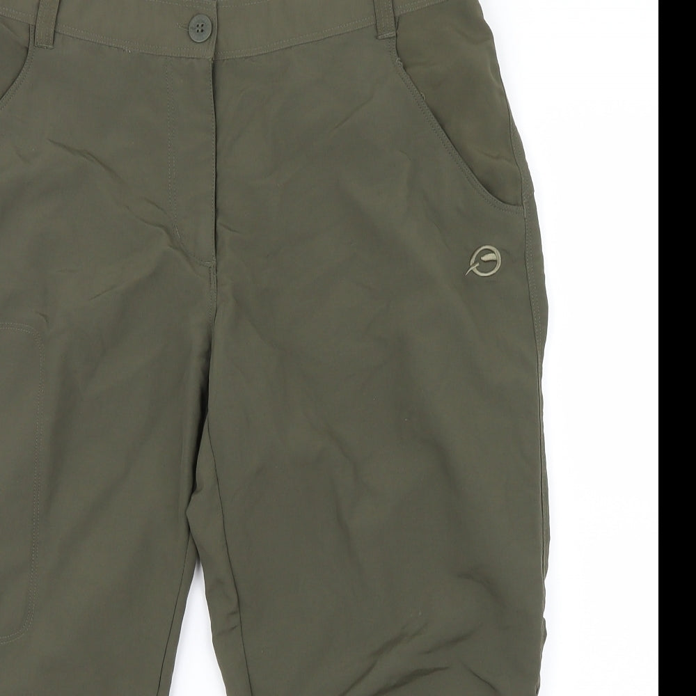 Sprayway Womens Green   Cropped Trousers Size 12 L20 in