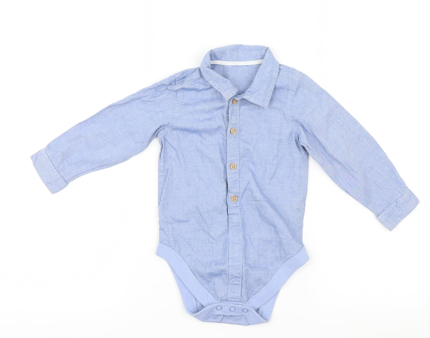 George Boys Blue   Babygrow One-Piece Size 9-12 Months