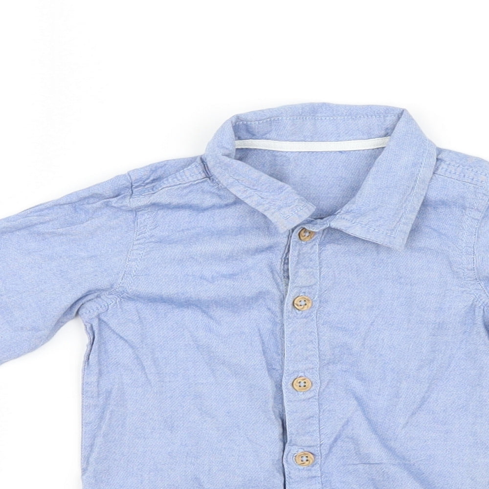 George Boys Blue   Babygrow One-Piece Size 9-12 Months