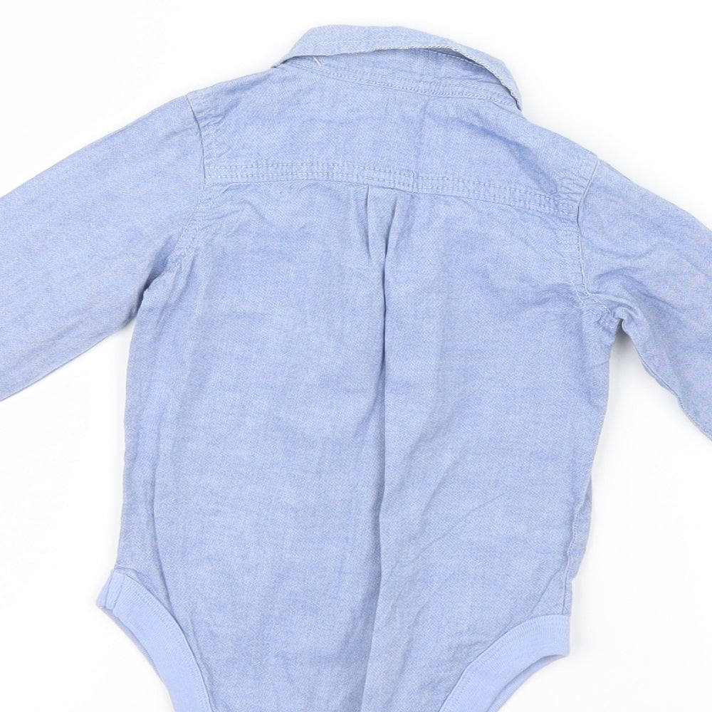 George Boys Blue   Babygrow One-Piece Size 9-12 Months