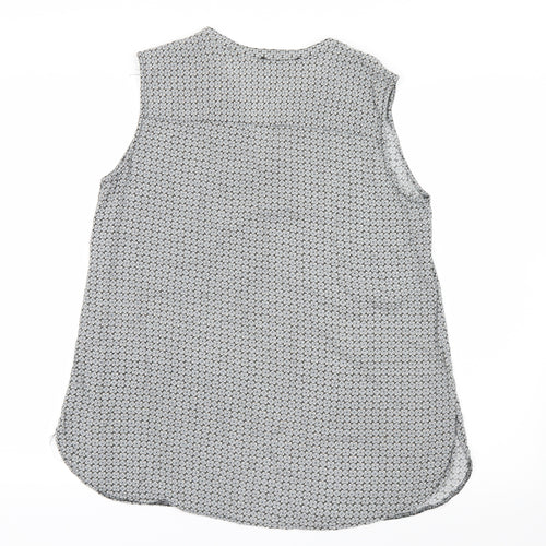 Atmosphere Womens Black Geometric  Basic Blouse Size 12