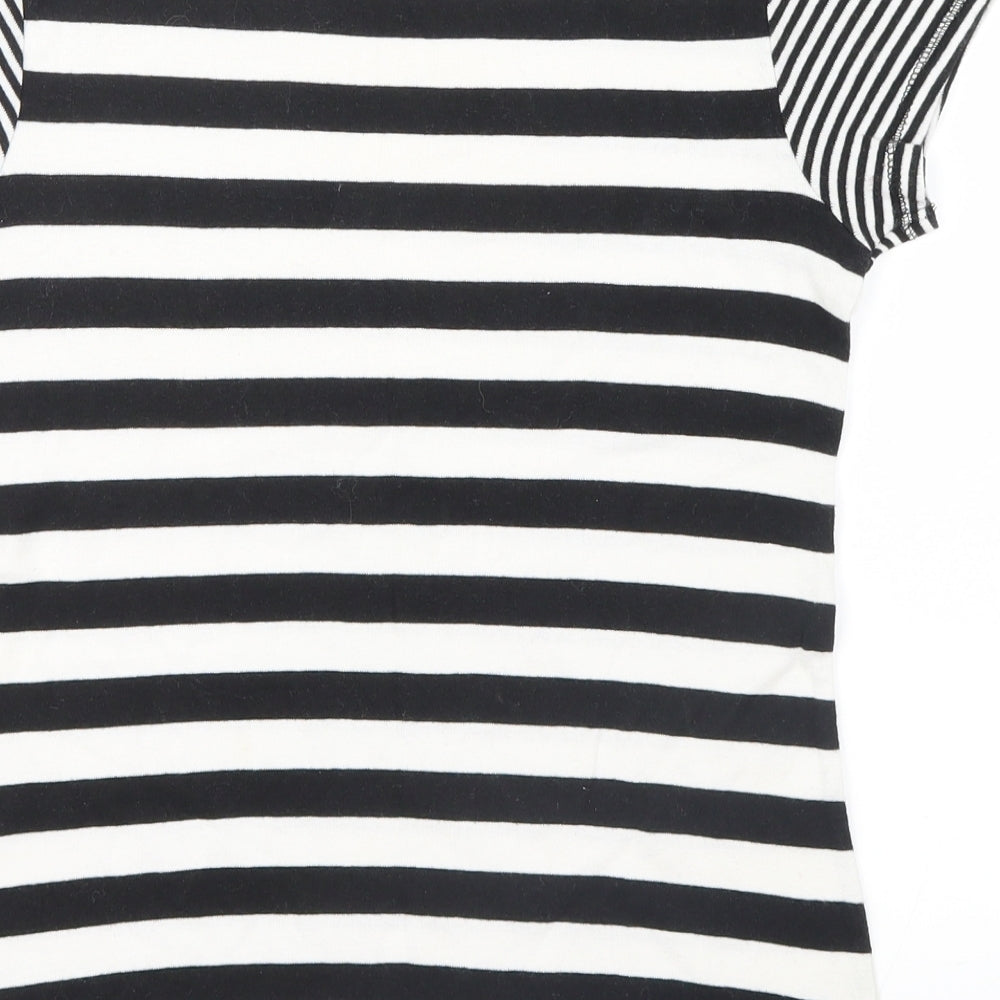 Atmosphere Womens Black Striped  Basic T-Shirt Size 14