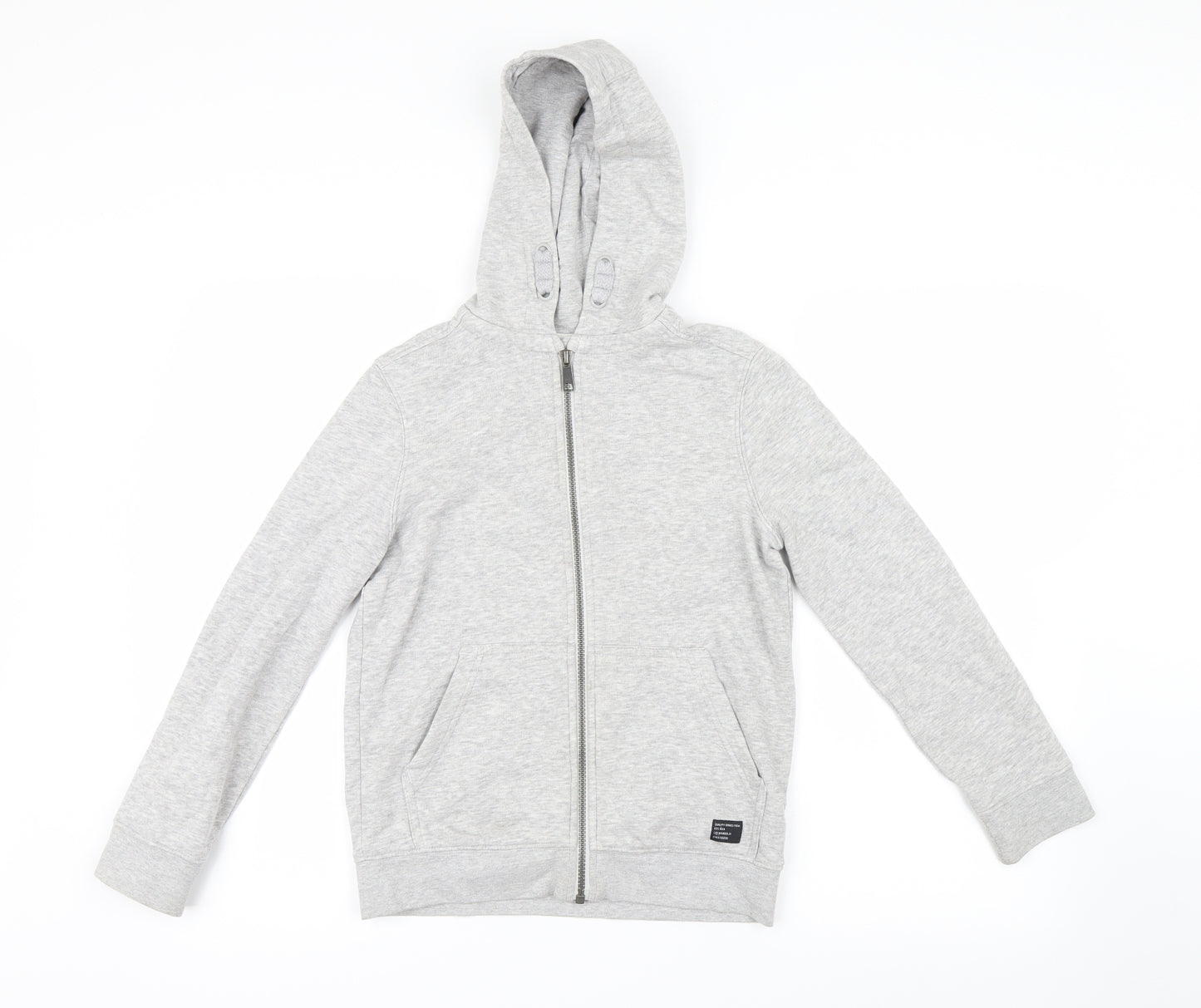 Marks and Spencer Boys Grey   Full Zip Hoodie Size 9-10 Years