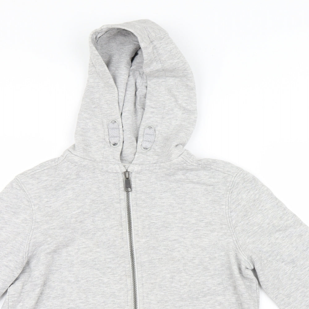 Marks and Spencer Boys Grey   Full Zip Hoodie Size 9-10 Years