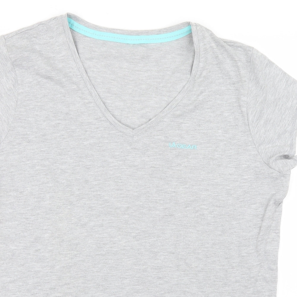 LA Gear Womens Grey   Basic T-Shirt Size 22
