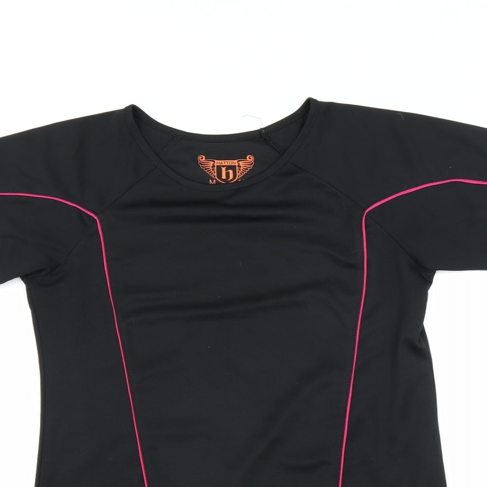 HATTON Womens Black   Basic T-Shirt Size 12