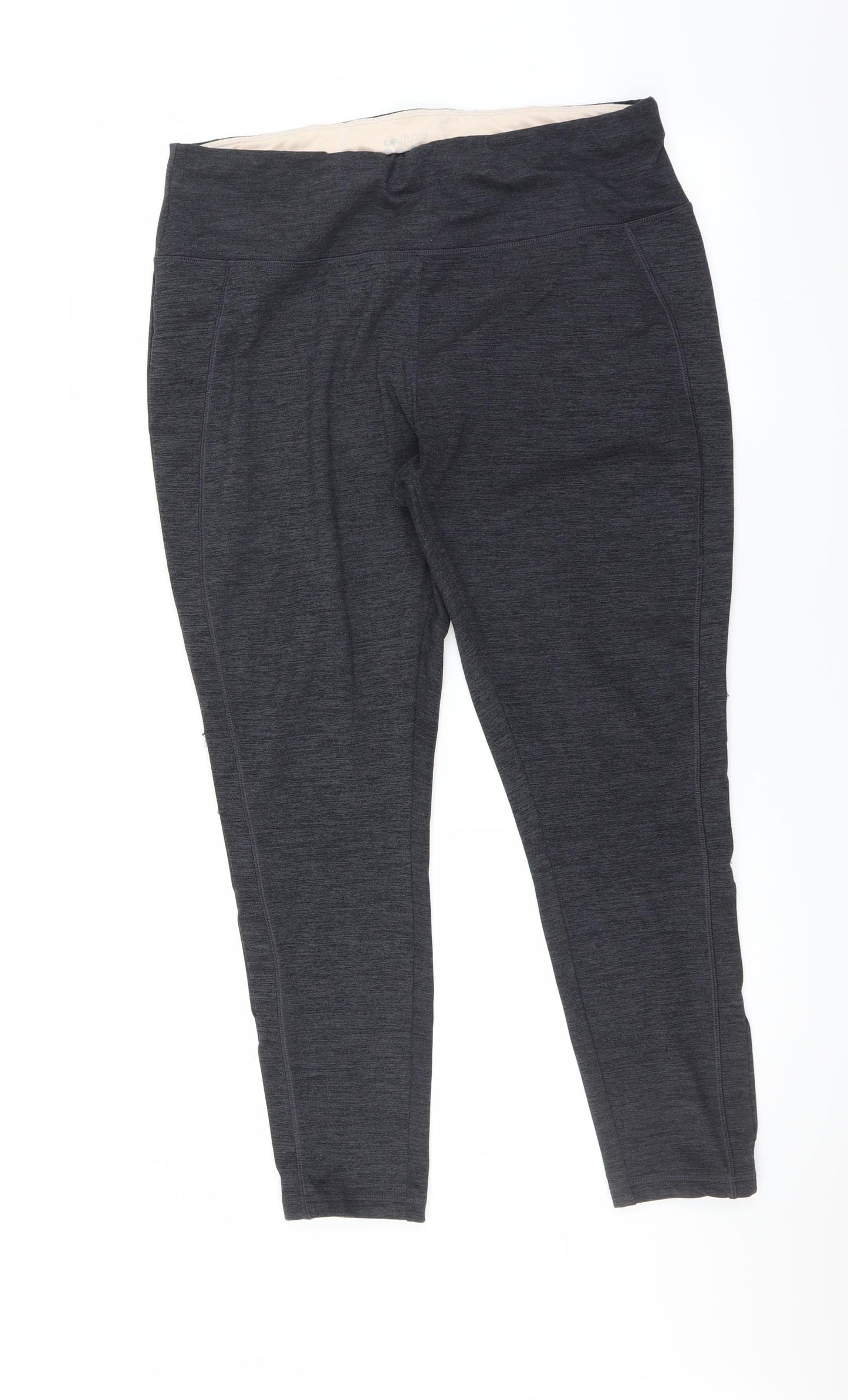 souluxe Womens Grey   Compression Leggings Size 18 L27 in