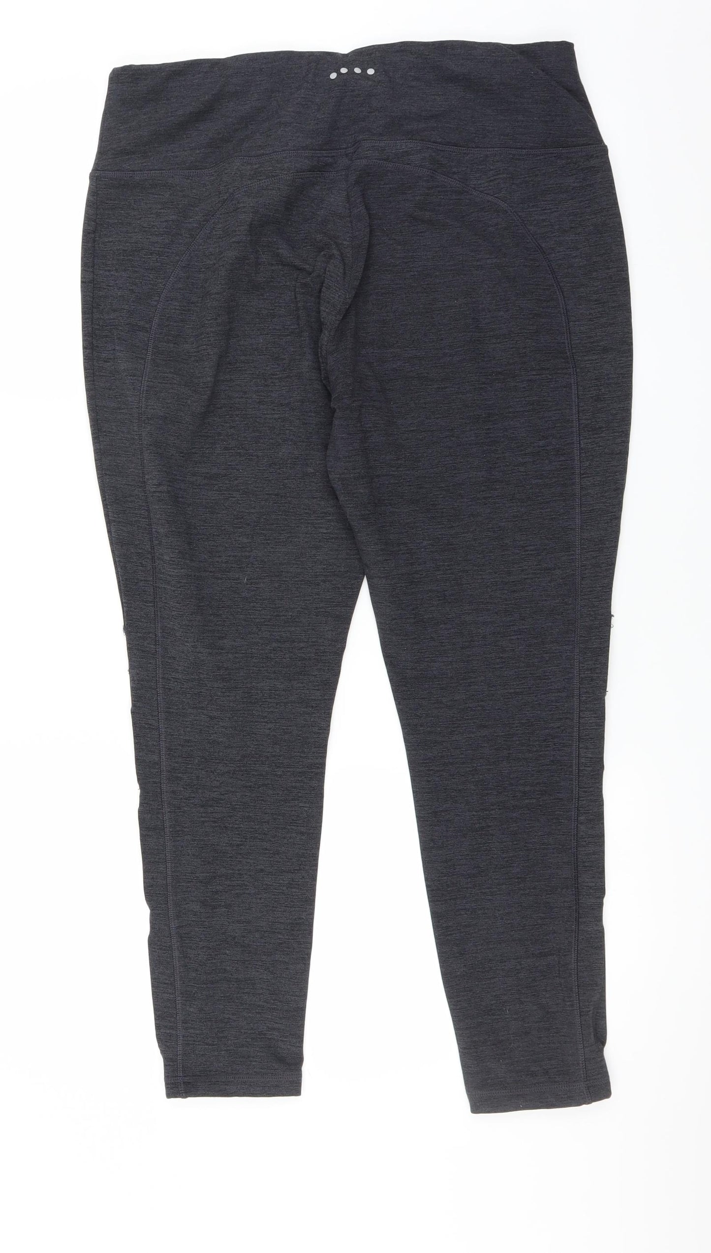 souluxe Womens Grey   Compression Leggings Size 18 L27 in