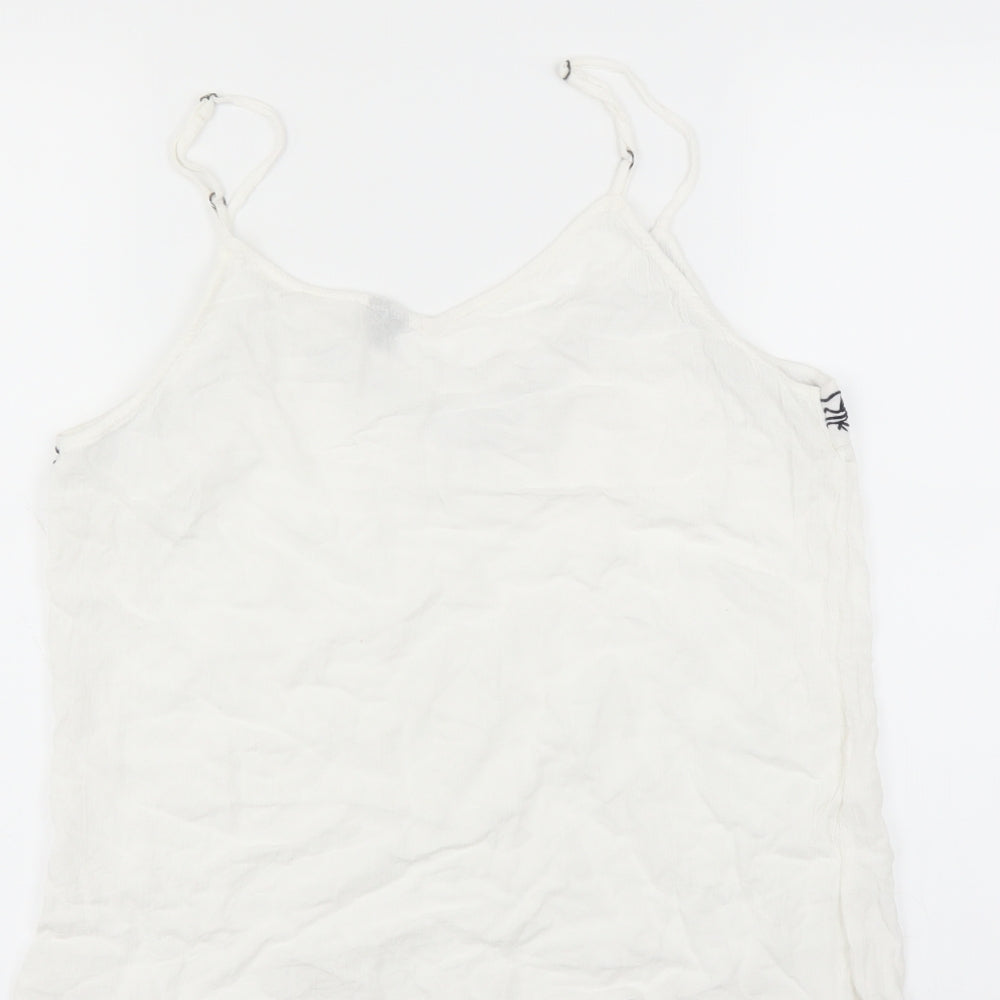 VERO MODA Womens White   Camisole Blouse Size M