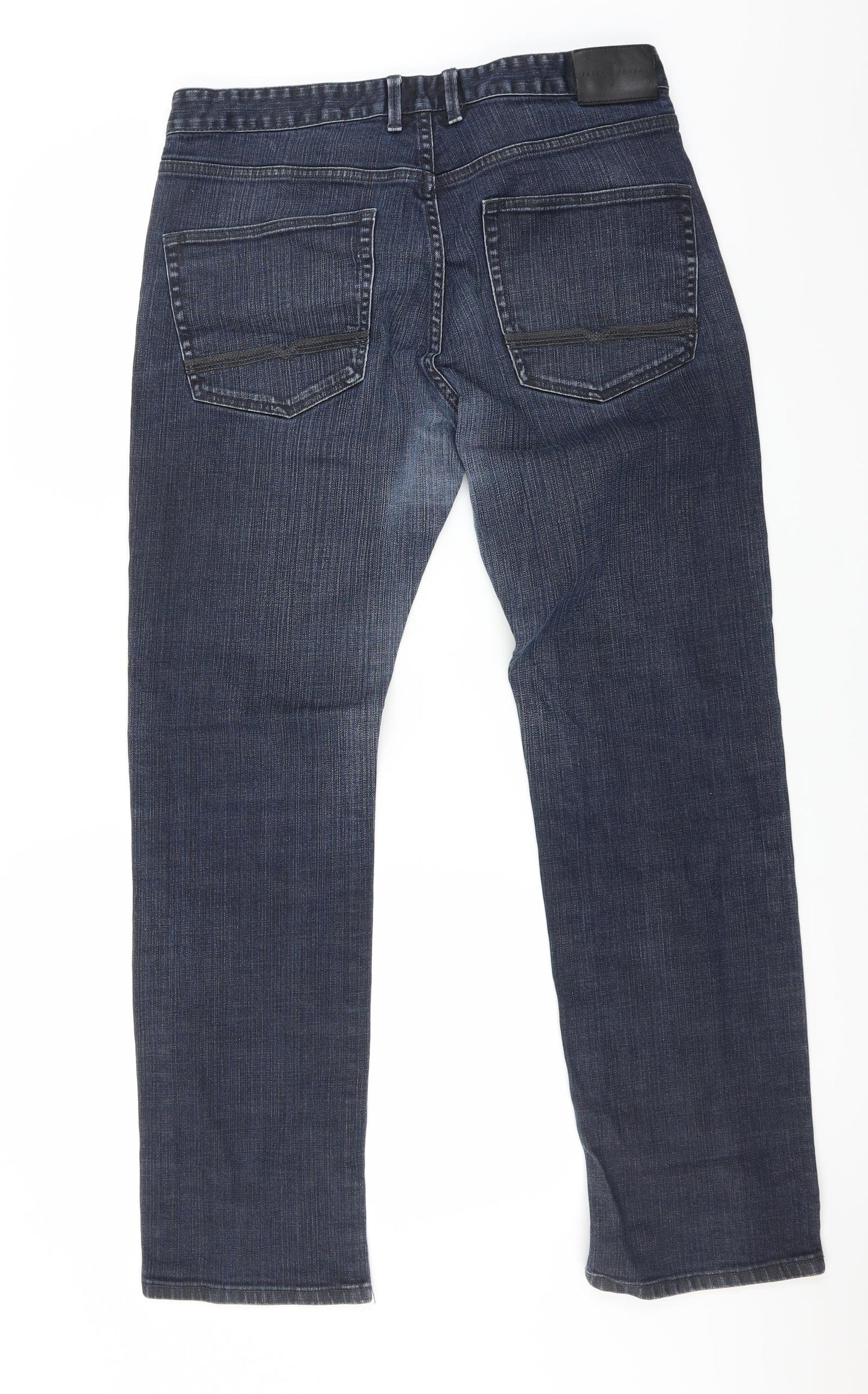 Jasper Conran Mens Blue   Straight Jeans Size 36 in L32 in