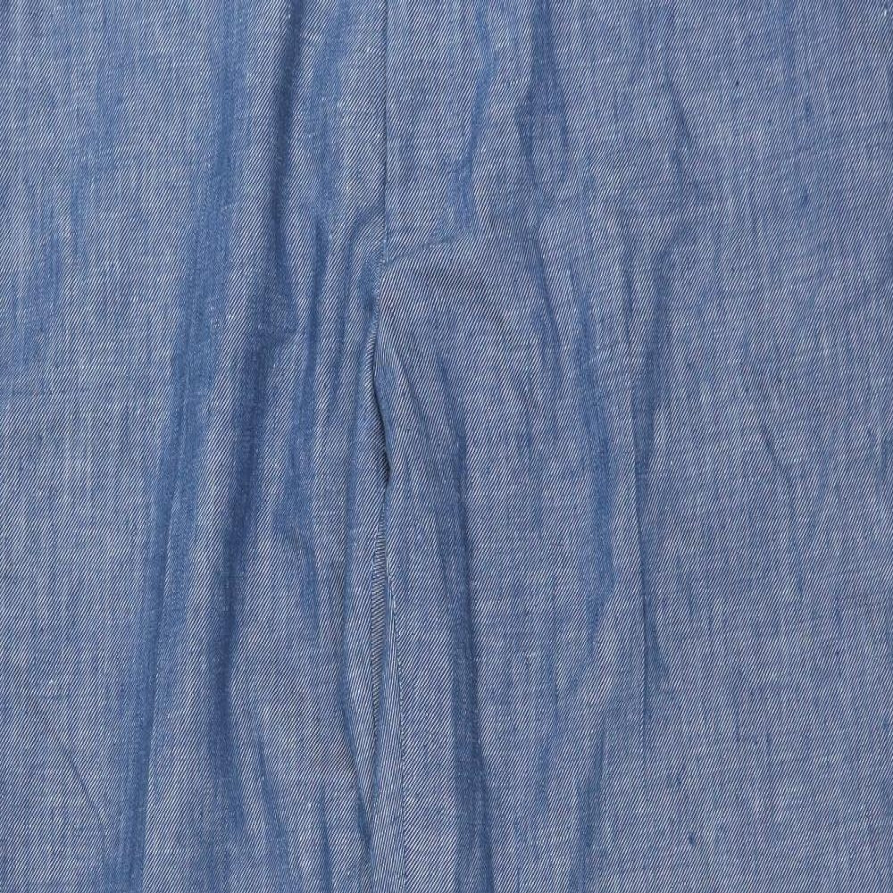Marks and Spencer Mens Blue   Trousers  Size 42 in L29 in - tailored fit